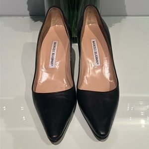 Manolo Blahnik Black 2.5” Heels in Excellent Condition!!
